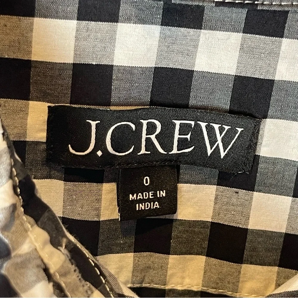 J Crew Cottage cotton poplin top gingham BP623 (2023 style) - Picture 11 of 14
